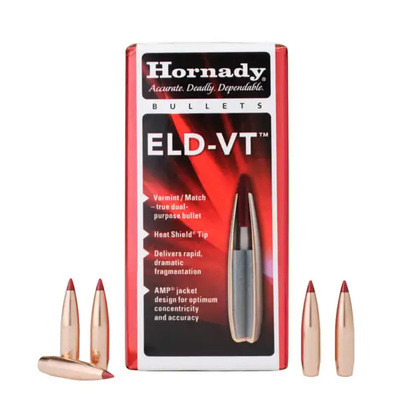 Hornady ELD-VT™ Bullets 22 Cal (.224) 62 gr 100/Box