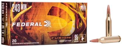 Federal Fusion Ammo .243 Win 95gr 20/Box