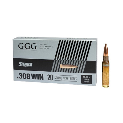 GGG Ammo .308 Win HPBT Sierra Matchking 20/Box