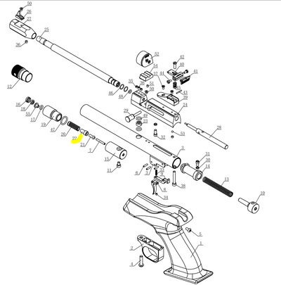 Artemis Spare Part CP1-M Exhaust Valve Core #22