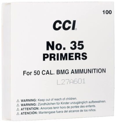 CCI Standard NO. 35 Primer For 50 Caliber BMG 100/Box