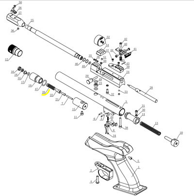 Artemis Spare Part CP1-M Valve Spring #20