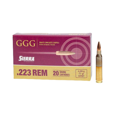 GGG Ammo .223 Rem Sierra Matchking 20/Box