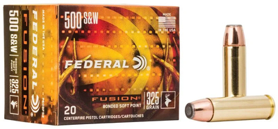 Federal Fusion Ammo .500 S&W 325gr 20/Box