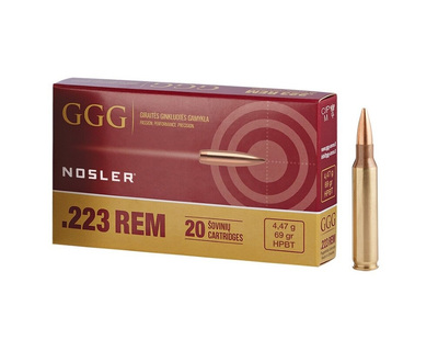 GGG Ammo .223 Rem 69gr HPBT Nosler 20/Box